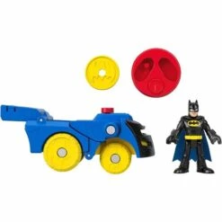 MATTEL Fisher Price - Imaginext - Figura Batman Con Casco-vehículo Batmóvil -Juguetería medias 1239