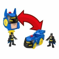 MATTEL Fisher Price - Imaginext - Figura Batman Con Casco-vehículo Batmóvil -Juguetería medias 1240