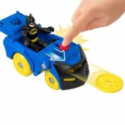 MATTEL Fisher Price - Imaginext - Figura Batman Con Casco-vehículo Batmóvil -Juguetería medias 1242
