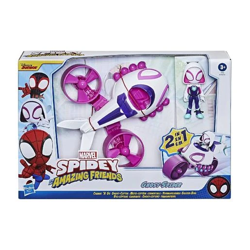 PLAYSKOOL Spidey Y Su Superequipo - Ghost-Spider Y Bici-cóptero Cambiante 4 PLAYSKOOL Spidey Y Su Superequipo - Ghost-Spider Y Bici-cóptero Cambiante - Imagen 4