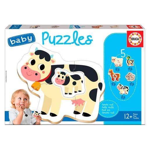Educa Borrás - Animales De Granja - Baby Puzzle 1 Educa Borrás - Animales De Granja - Baby Puzzle