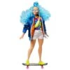MATTEL Barbie - Muñeca Extra - Pelo Azul Rizado