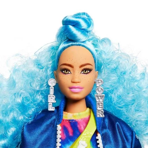 MATTEL Barbie - Muñeca Extra - Pelo Azul Rizado 2 MATTEL Barbie - Muñeca Extra - Pelo Azul Rizado - Imagen 2