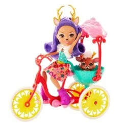 Enchantimals - Pack Muñeca Con Mascota Y Bicicleta -Juguetería medias 401