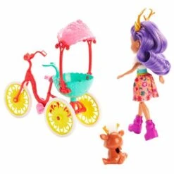 Enchantimals - Pack Muñeca Con Mascota Y Bicicleta -Juguetería medias 402