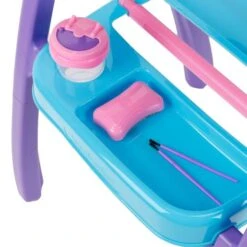 Pizarra Rosa De Doble Cara Con Bandeja -Juguetería medias 648