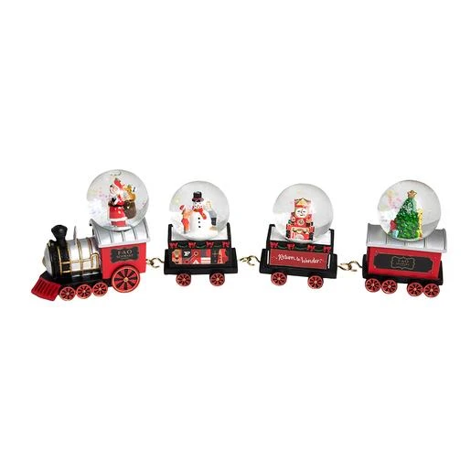 FAO Schwarz - Tren Con Bolas De Nieve Decorativas 1 FAO Schwarz - Tren Con Bolas De Nieve Decorativas