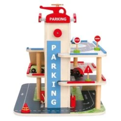 WoodnPlay - Garaje De Madera 3 Niveles 13 WoodnPlay - Garaje De Madera 3 Niveles -Juguetería medias 896