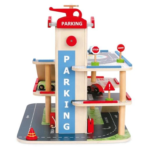 WoodnPlay - Garaje De Madera 3 Niveles 5 WoodnPlay - Garaje De Madera 3 Niveles - Imagen 5