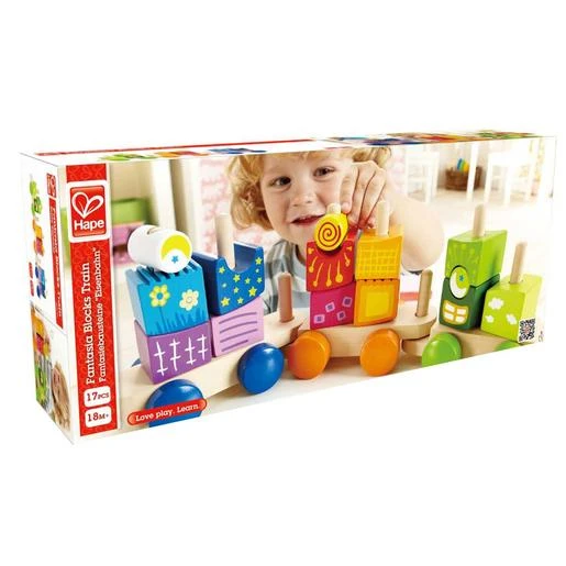 Hape Tren De Bloques De Madera 2 Hape Tren De Bloques De Madera - Imagen 2