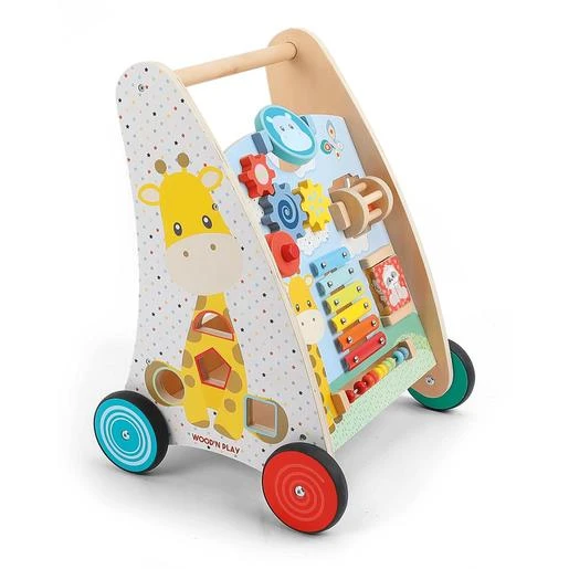 WoodnPlay - Andador De Madera Con Actividades 1 WoodnPlay - Andador De Madera Con Actividades