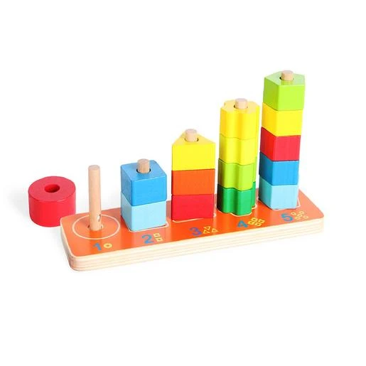 Bloques Apilables De Madera 2 Bloques Apilables De Madera - Imagen 2